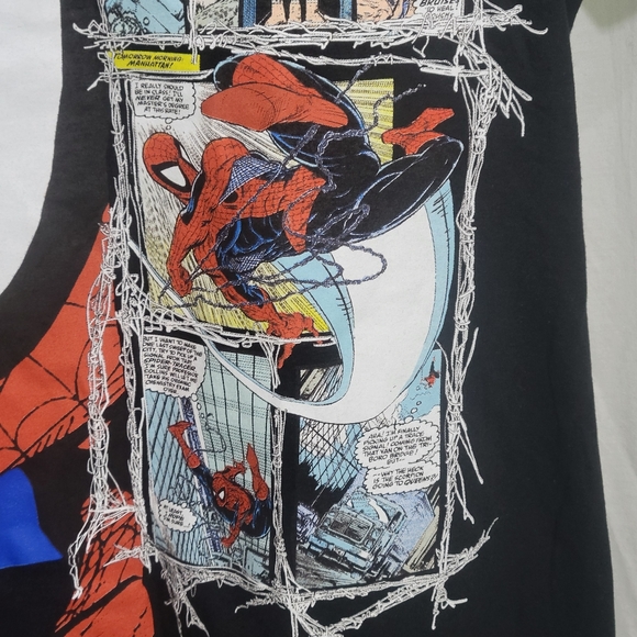 Men's Spiderman Profile Comic Book T-Shirt - Medium Marvel Brand New - Picture 5 of 10